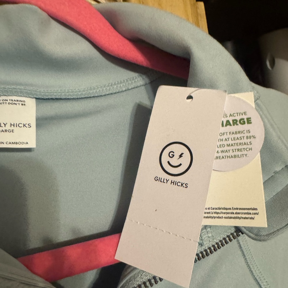 Gilly Hicks Soft Light Green Active zip jacket Women's Jacket - Picture 3 of 4